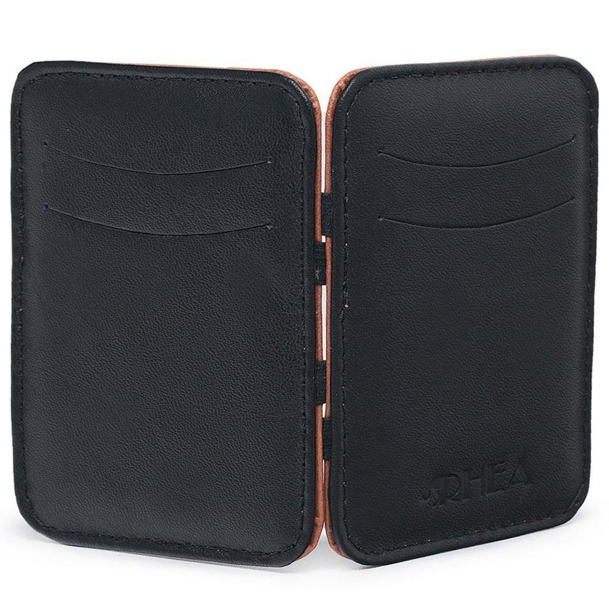 Carteira Magica Masculina Couro Porta Cartao Basica Menor preço em Carteira Magica Masculina Couro Porta Cartao Basica