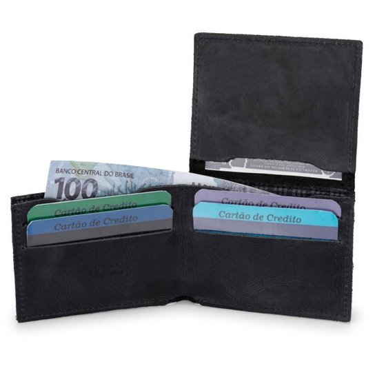 Carteira Masculina 100% Couro Bovino Modelo L S/plástico - Preto é ruim? Carteira Masculina 100% Couro Bovino Modelo L S/plástico - Preto é boa?