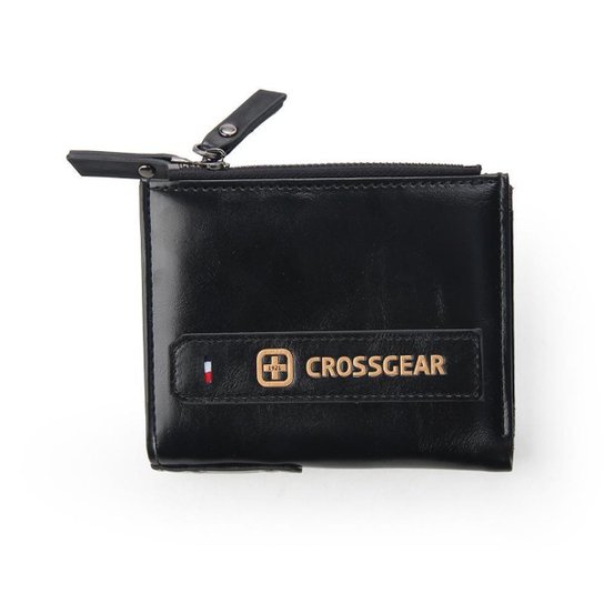 Carteira Masculina Crossgear De Botão Com Porta Documentos - Preto Menor preço em Carteira Masculina Crossgear De Botão Com Porta Documentos - Preto