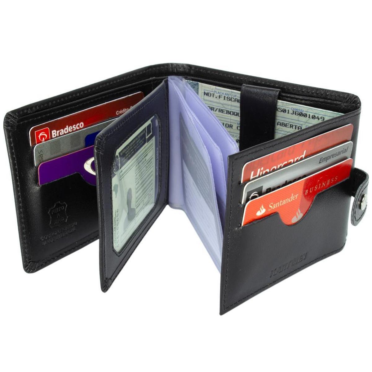 Carteira Masculina De Couro Legítimo Kartmen 560 Menor preço em Carteira Masculina De Couro Legítimo Kartmen 560