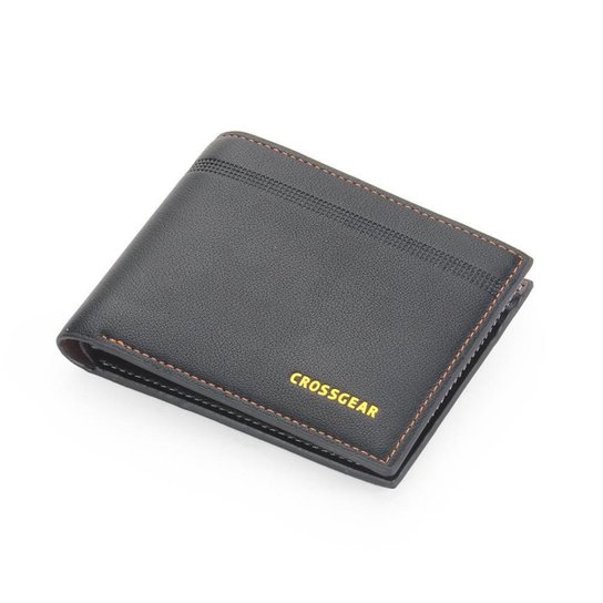 Carteira Masculina Porta Cartão Dinheiro Crossgear - Preto Menor preço em Carteira Masculina Porta Cartão Dinheiro Crossgear - Preto