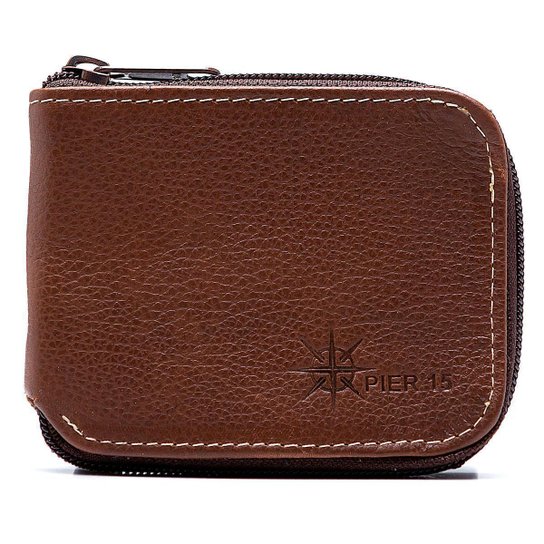 Carteira Pier 15 Zíper Couro Masculina - Marrom é ruim? Carteira Pier 15 Zíper Couro Masculina - Marrom é boa?