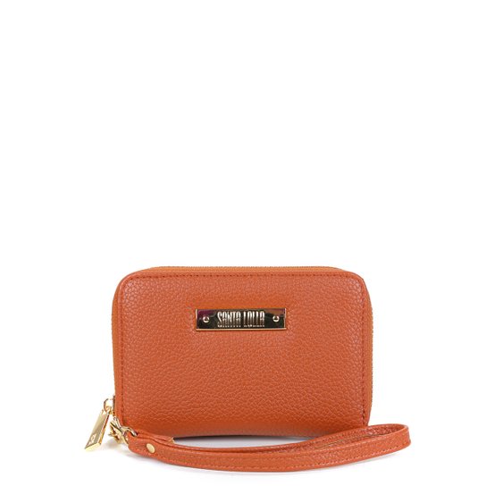 Carteira Santa Lolla Floater Com Zíper Feminina - Caramelo Menor preço em Carteira Santa Lolla Floater Com Zíper Feminina - Caramelo