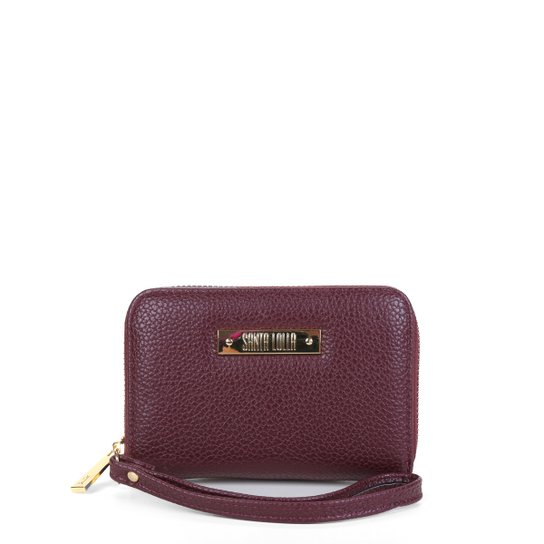 Carteira Santa Lolla Floater Com Zíper Feminina - Vinho Menor preço em Carteira Santa Lolla Floater Com Zíper Feminina - Vinho