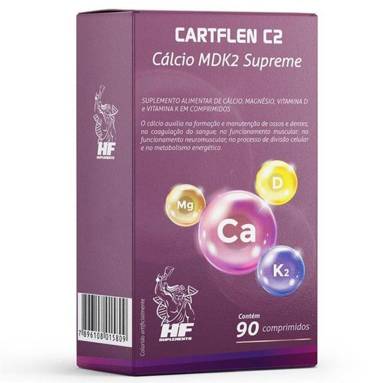 CARTFLEN C2 CALCIO MDK2 SUPREME 90 COMPS HF SUPLEMENTS Menor preço em CARTFLEN C2 CALCIO MDK2 SUPREME 90 COMPS HF SUPLEMENTS