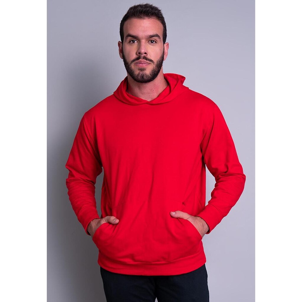 Casaco Blusa Moletom  Flanelado Capuz Mvb Modas Masculino
