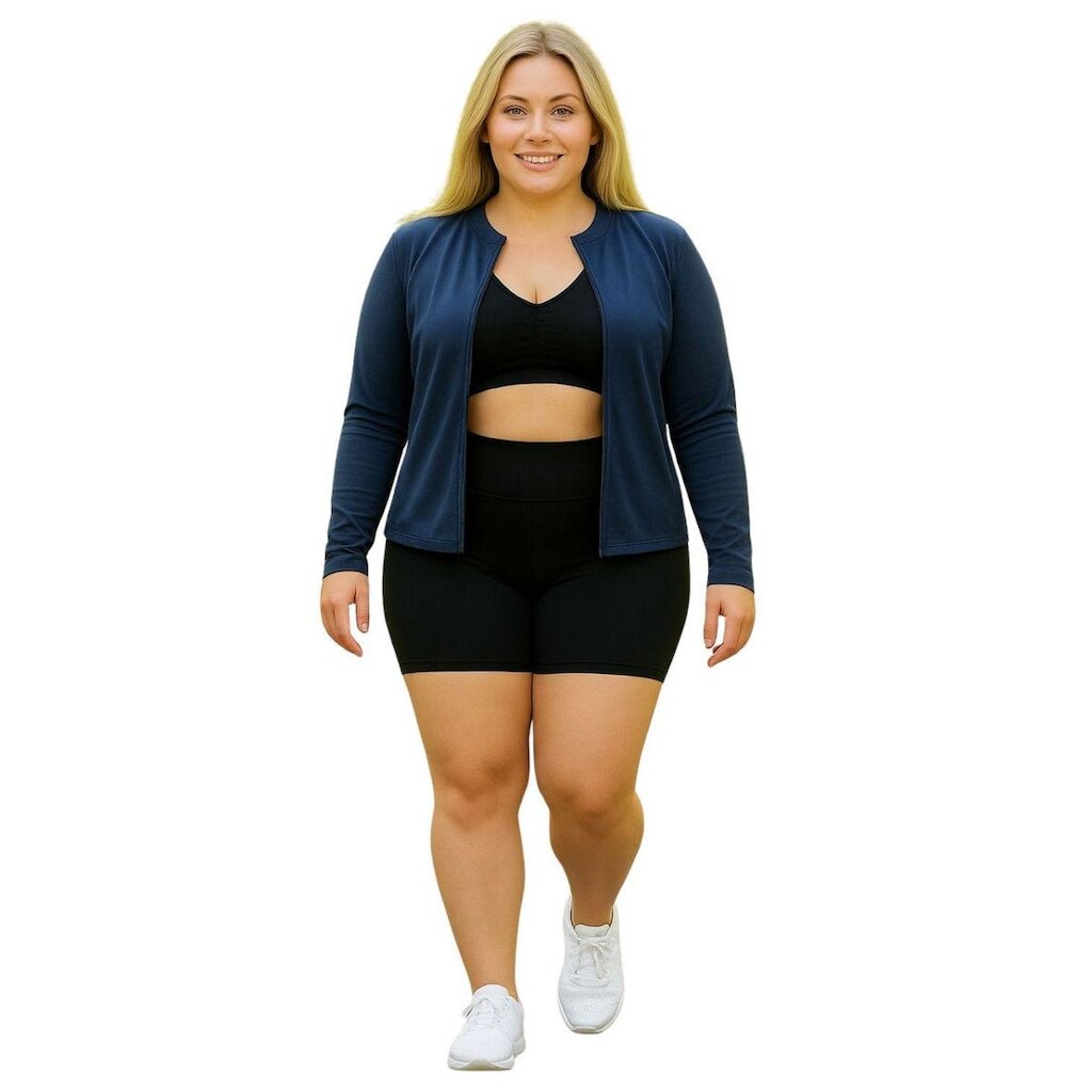 Casaco Camisa Sem Zíper Proteção UV FPU50 Feminino Plus Size