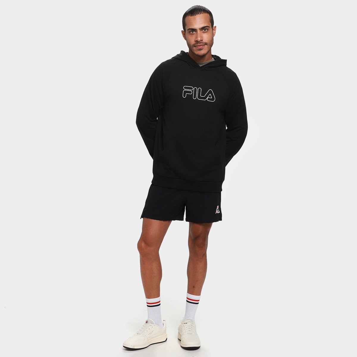 Casaco Com Capuz Fila Outline Light Masculino - 4