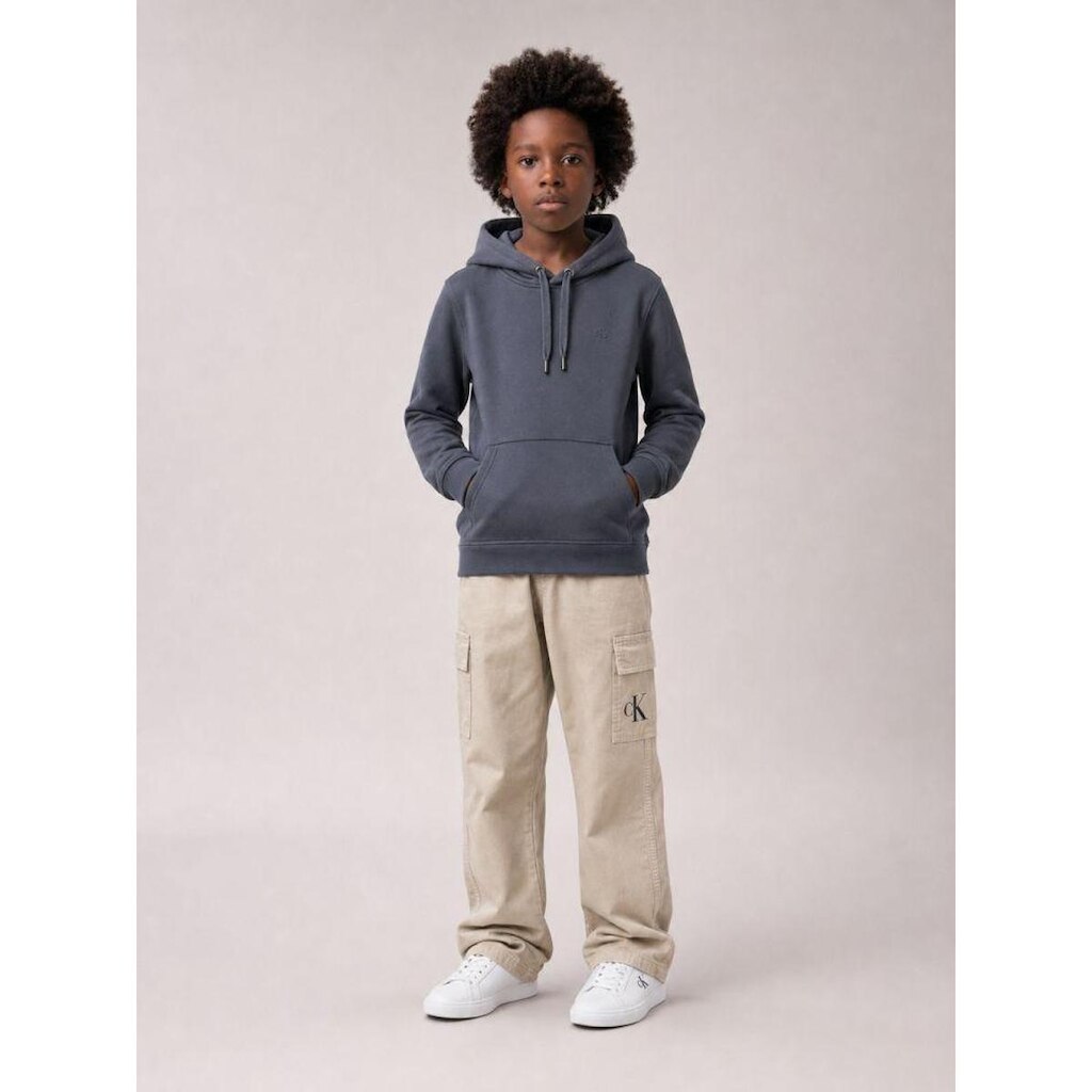 Casaco de Moletom Menino Calvin Klein Bordado-Capuz - Marinho