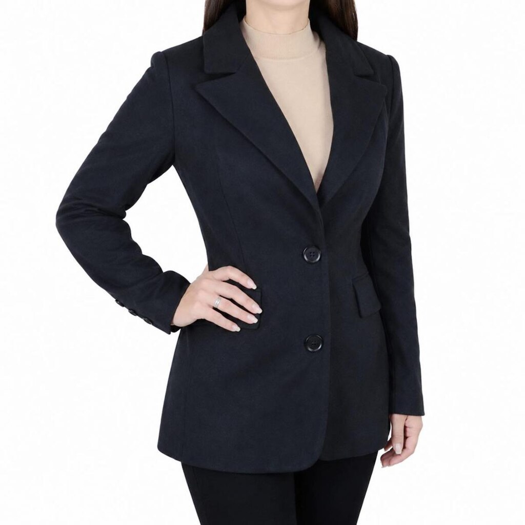 Casaco Feminino Pellini Aveludado Preto - PL3670