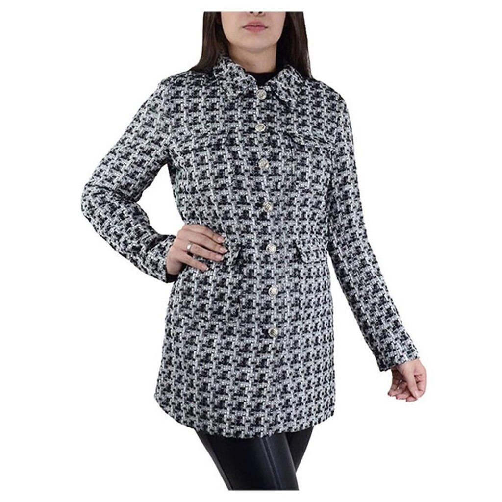 Casaco Feminino Pellini Xadrez Preto - GD4319