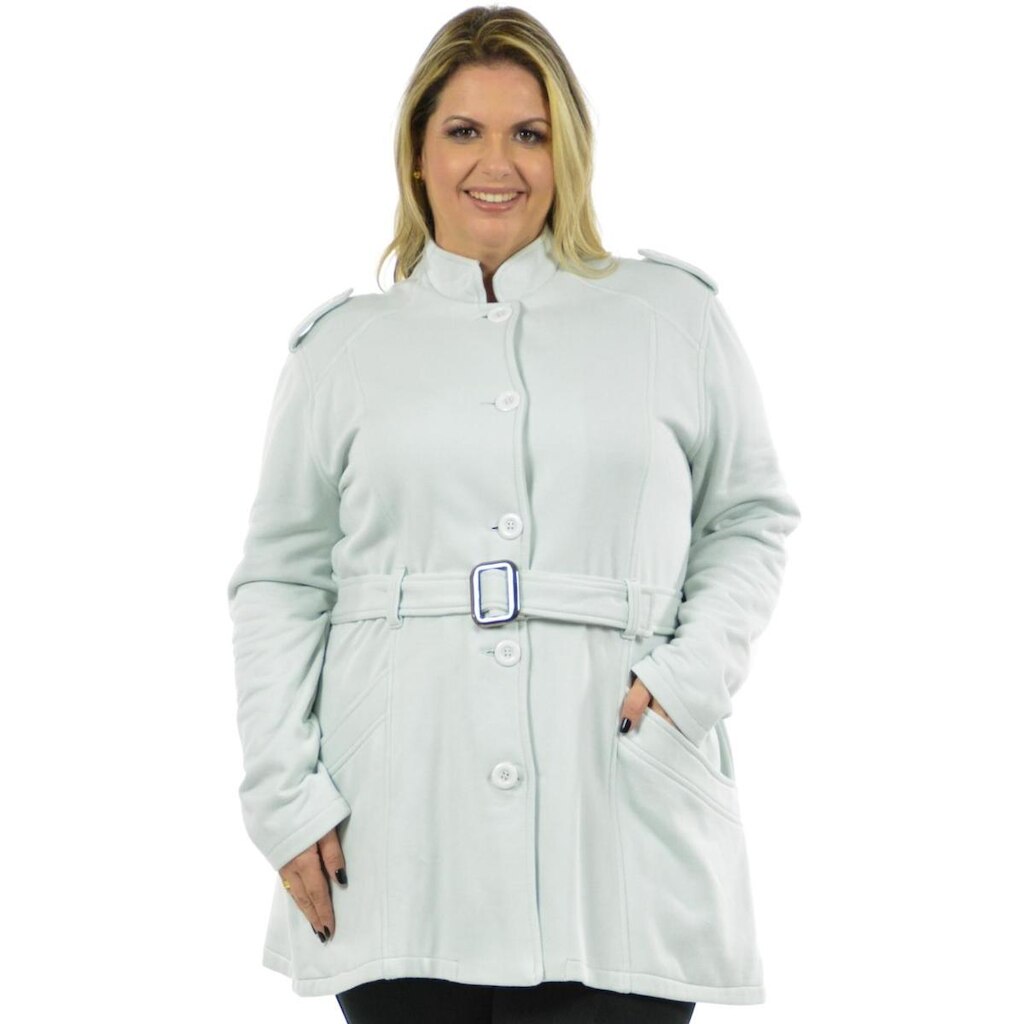Casaco francesa plus size fenomenal Bege 50