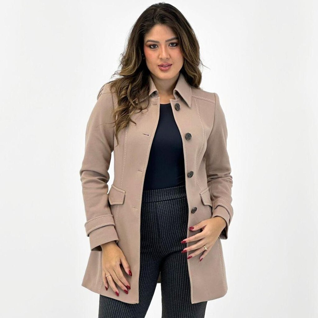 Casaco Malise 7/8 em Malha Executive Feminino