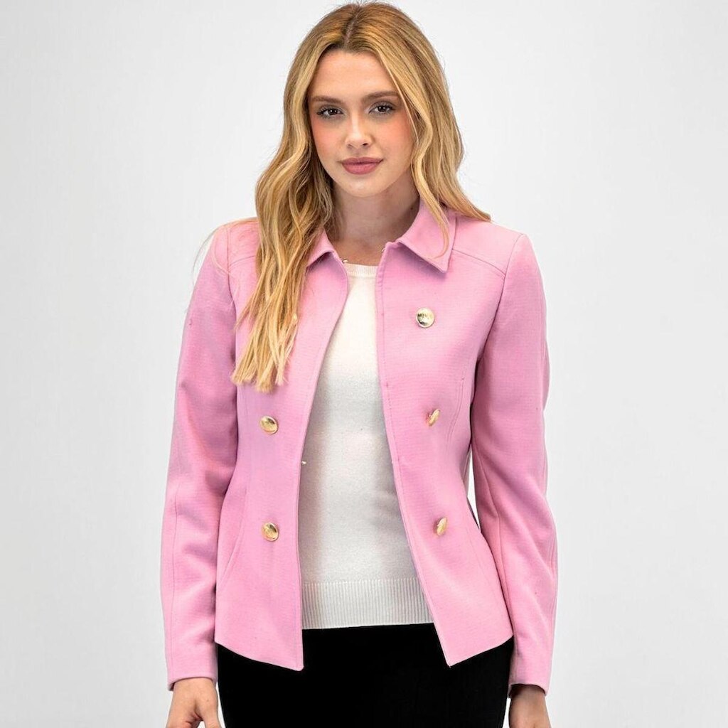 Casaco Malise Curto em Tecido Feminino