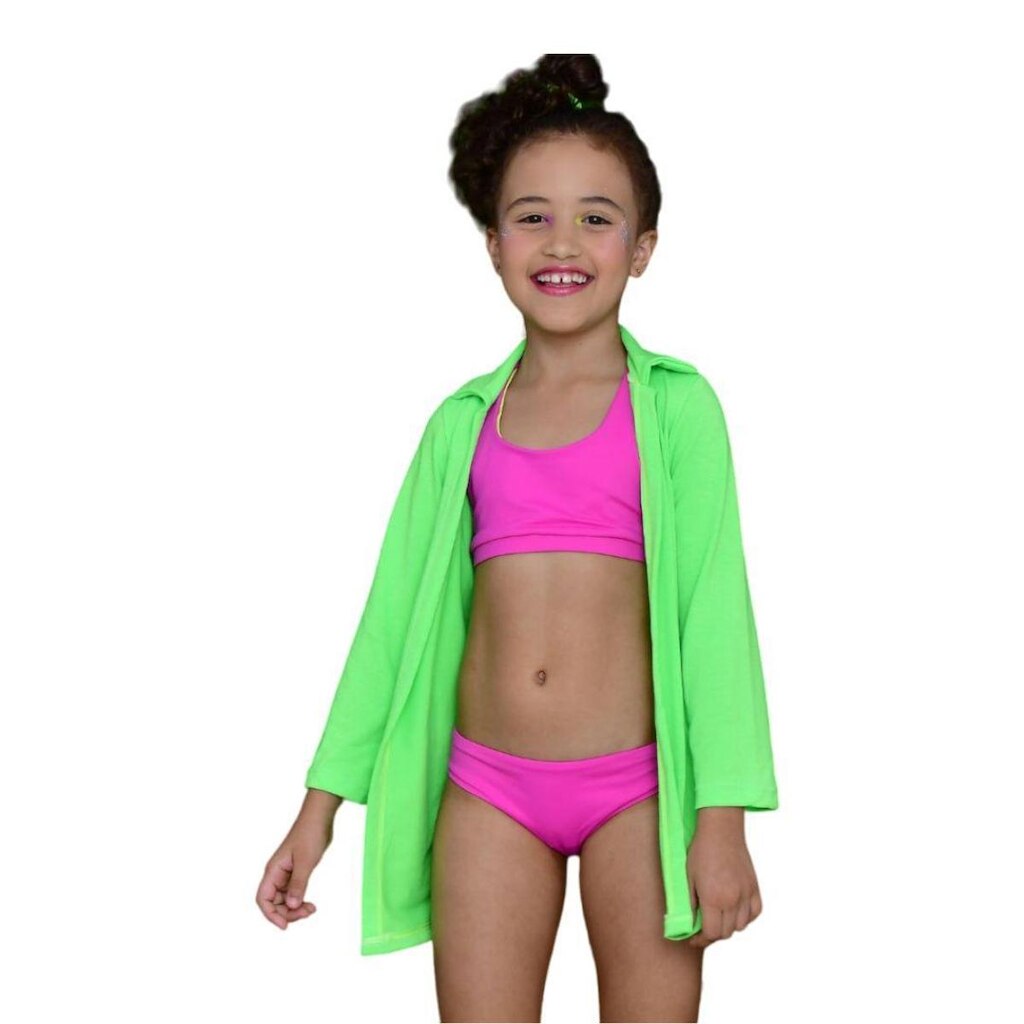 Casaco Manga Longa Verde Neon