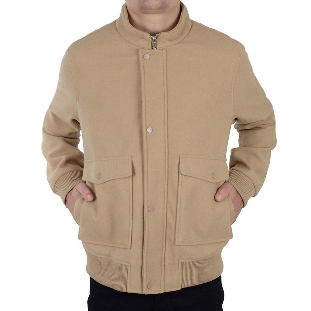 Casaco Masculino Broken Rules Médio Bege Camel - 510092