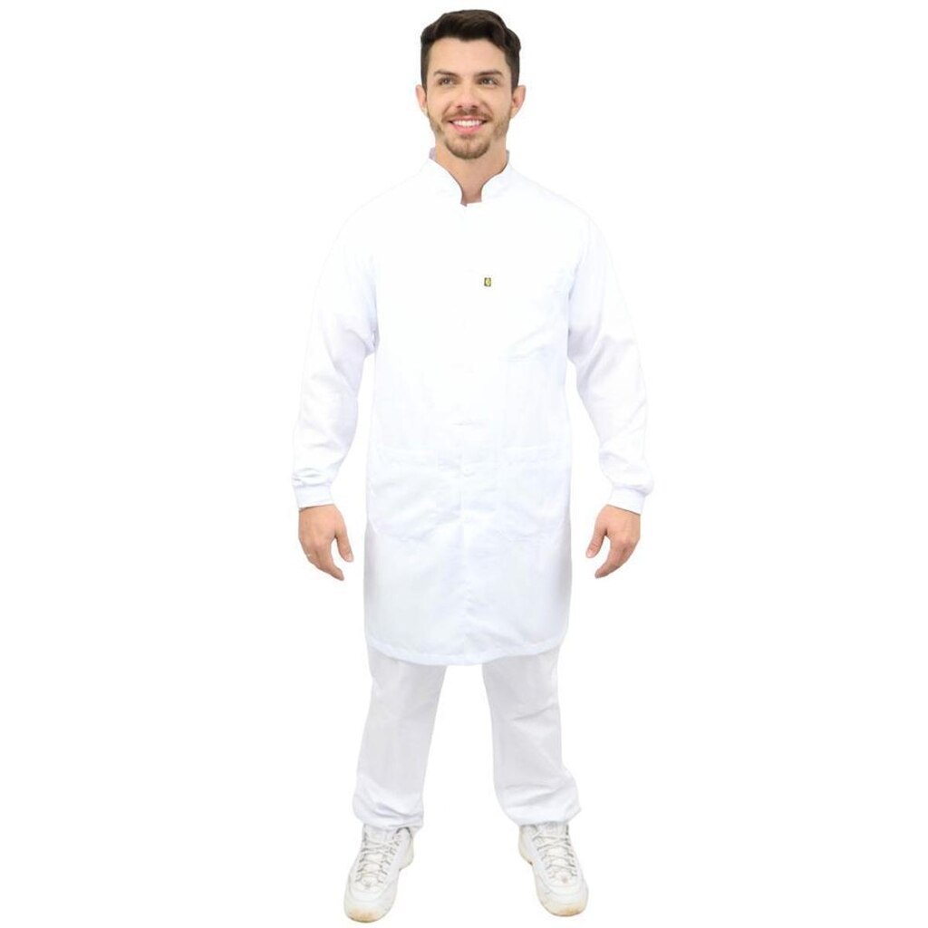 Casaco Masculino Gola Padre com Punho