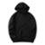 Casaco Moletom Liso Blusa De Frio Abrigo em Algodão - Preto