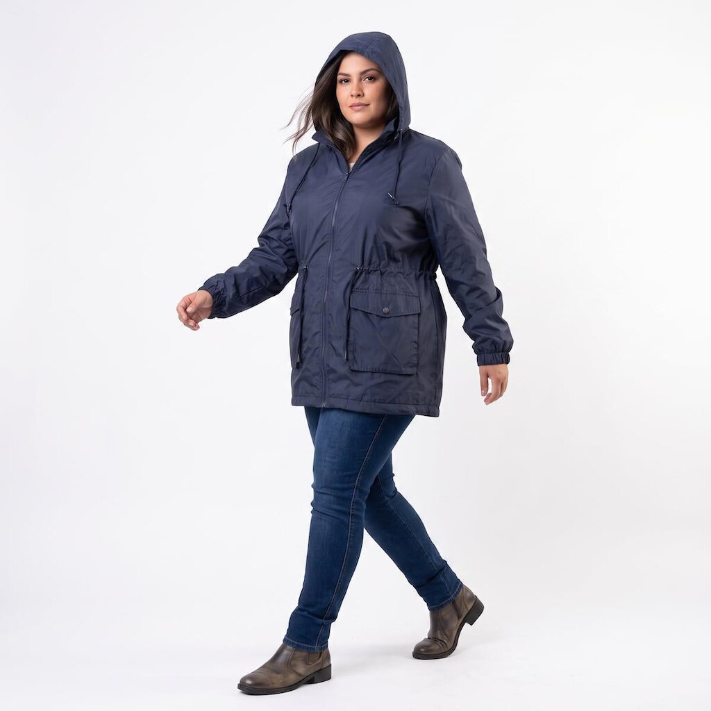 Casaco Parka Feminino Plus Size Facinelli 698018