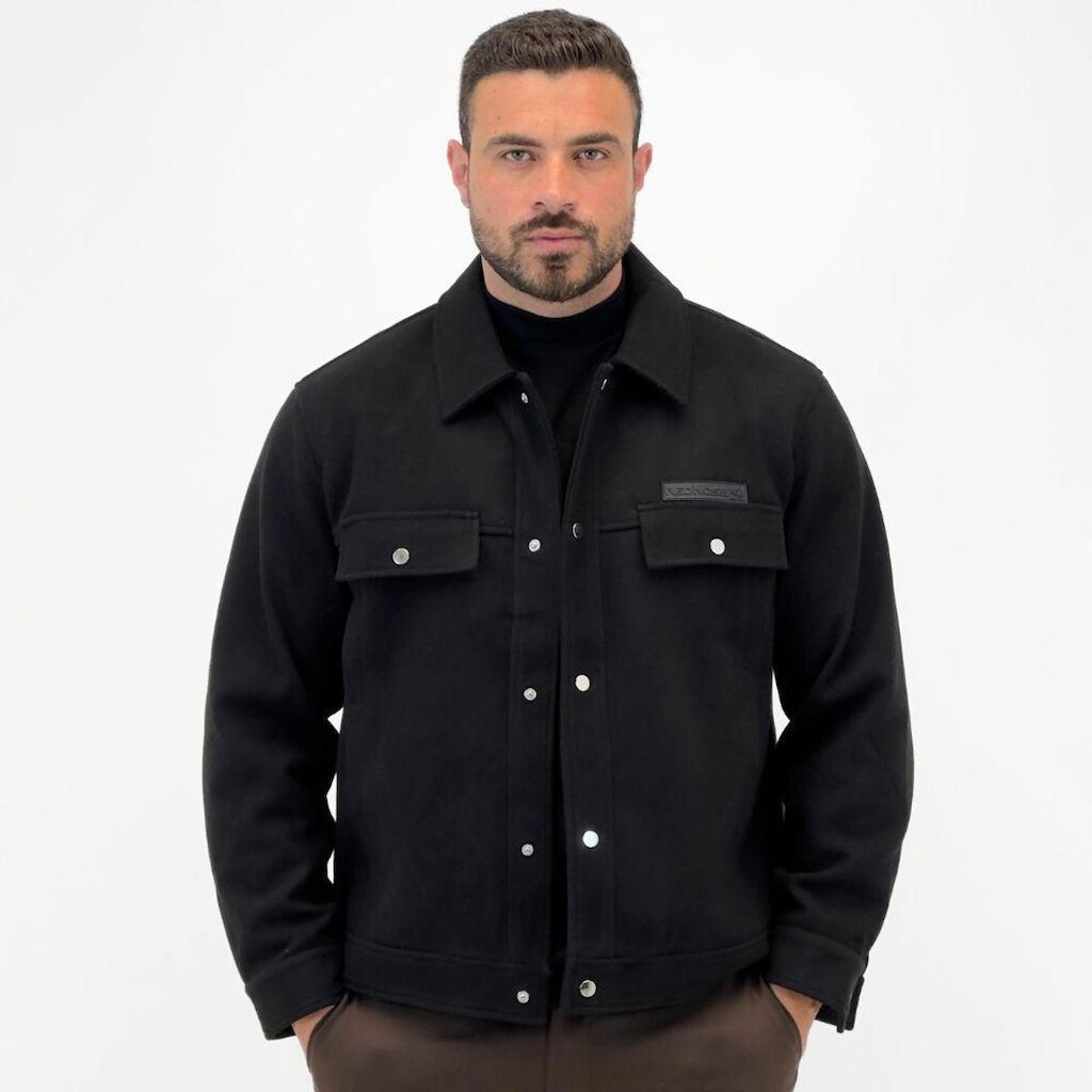 Casaco Red Nose Lã Batida com Botão Masculina
