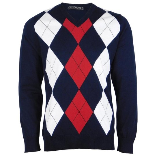 Casaco Suéter Masculino Algodão Gola V Casual Elegante - Marinho Menor preço em Casaco Suéter Masculino Algodão Gola V Casual Elegante - Marinho