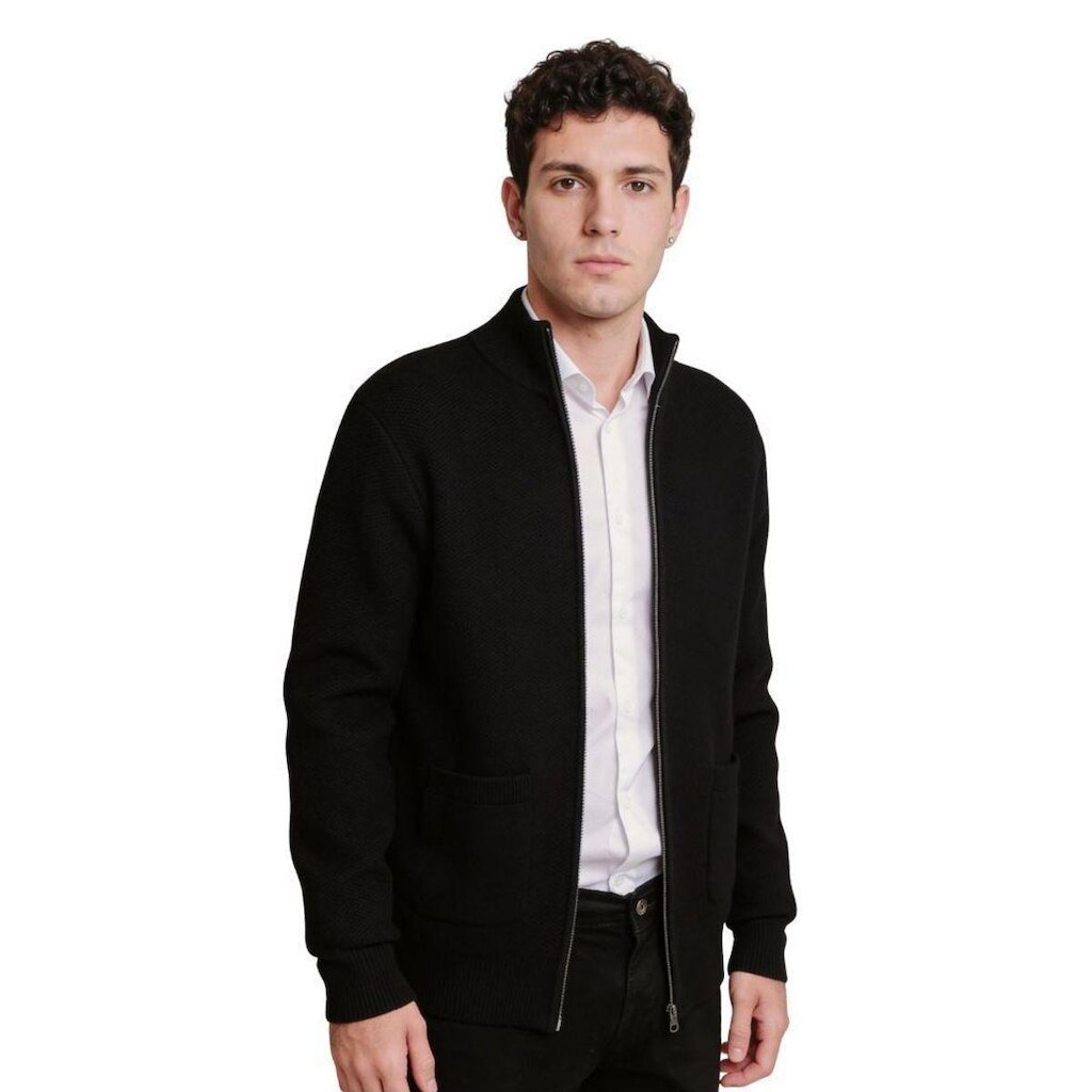 Casaco Suéter Modal Dunialin Preto 1345 - Preto P