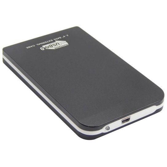Case Hd Externo Notebook Sata 2.5 Gaveta Cabo USB 3.0 Preto Netshoes