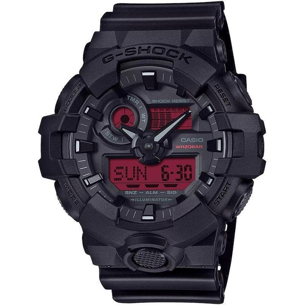 Casio G-Shock GA-700BBR-1ADR Black and Bold Red