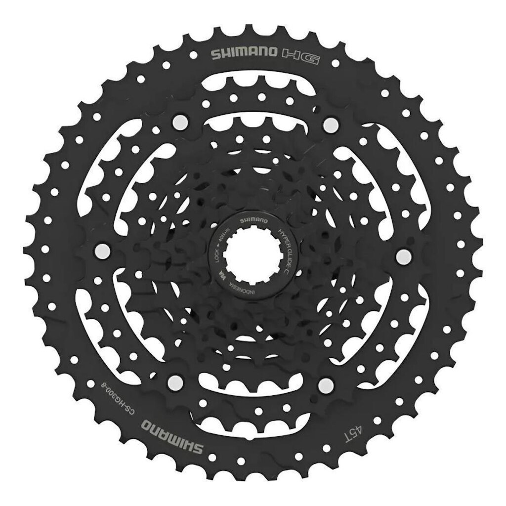 Cassete CS-HG300 Essa Preto 11/45 dentes 8 Velocidades HG