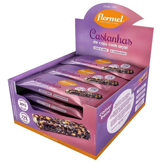 Castanhas Com Açai Flormel 405 G -