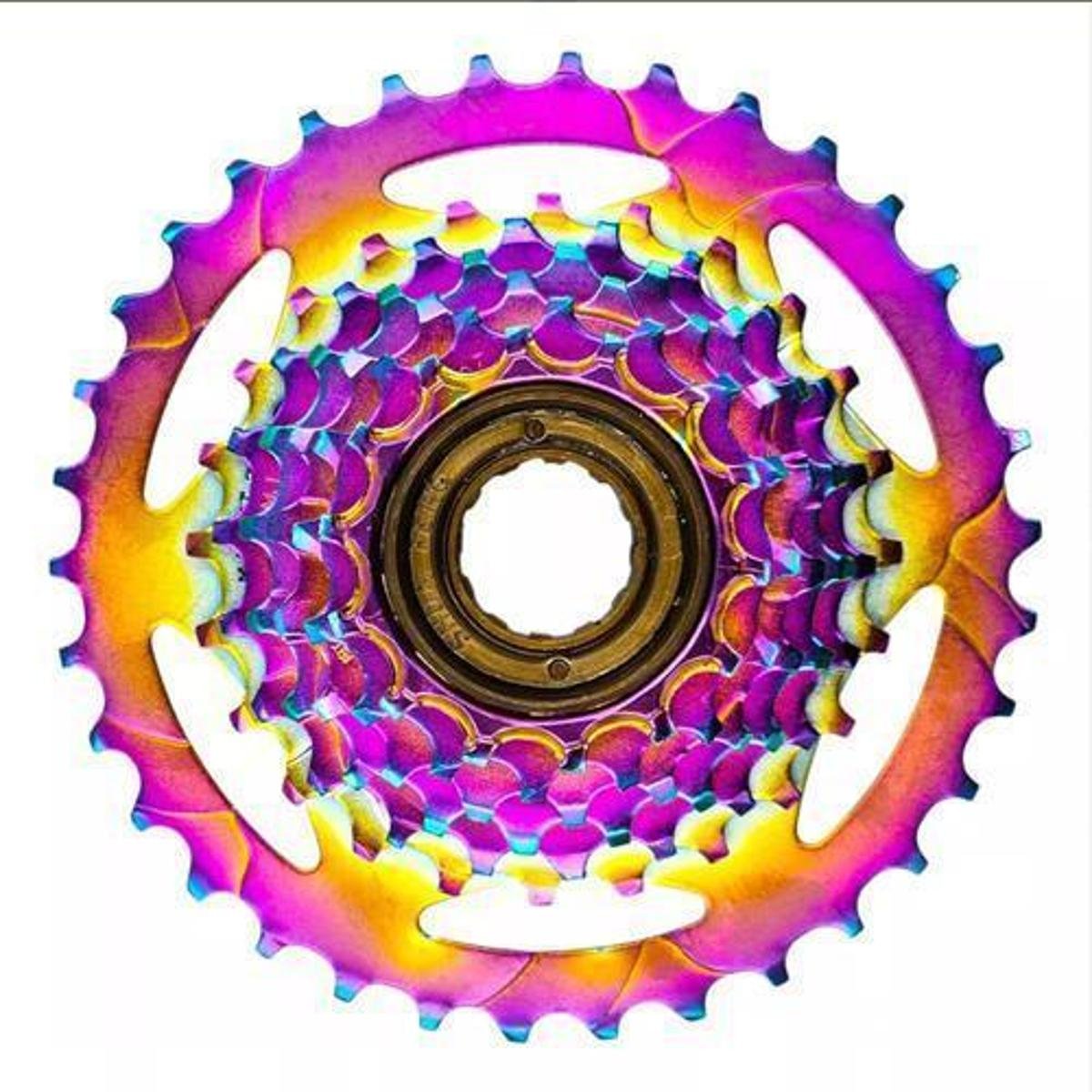 Catraca Shunfeng Roda Livre 14-34d 7v Index Camaleão Mtb Aço Gios