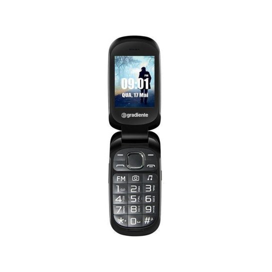 Celular Gradiente 105A Flip Dual Chip 32MB - Azul