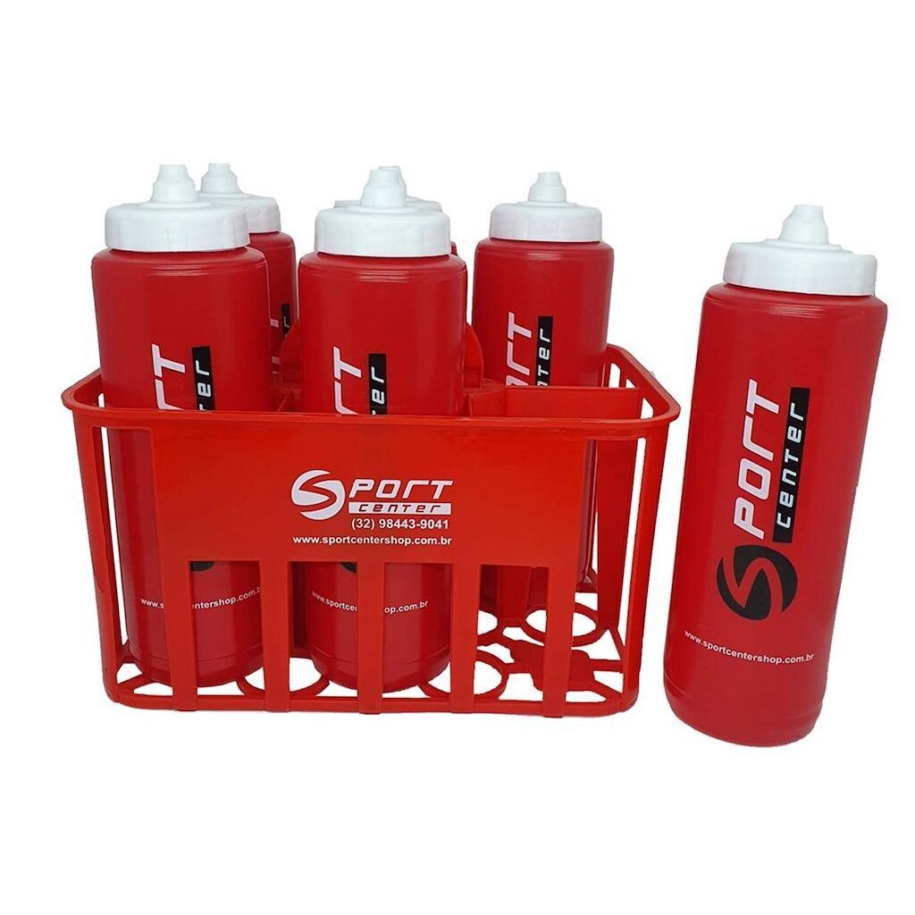 Cesta com 6 Garrafas 1 Litro Sport Center