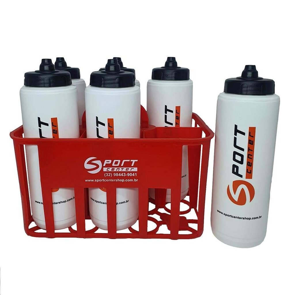 Cesta com 6 Garrafas 1 Litro Sport Center