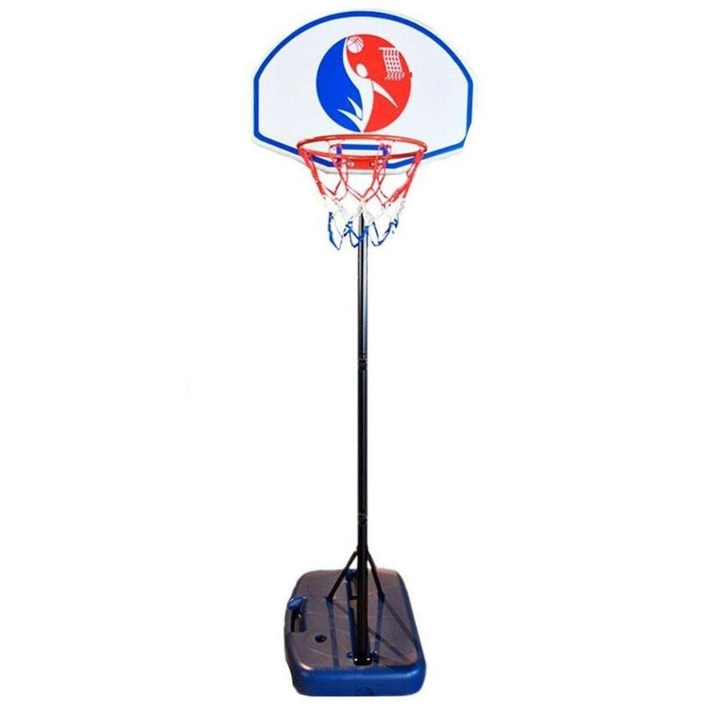 Cesta de Basquete Portátil Ajustável Aro de Ferro com Rede