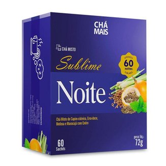 Chá Misto Sublime Noite Chá Mais 60 Sachês