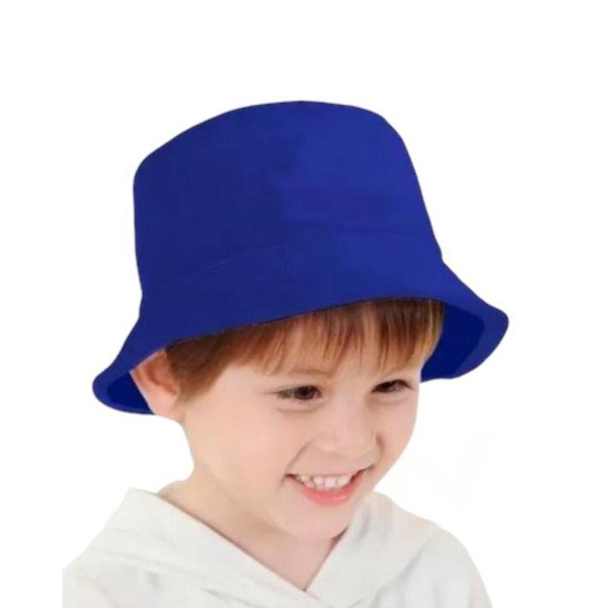 Chapéu Boné Infantil Proteção Praia Bebê PESCADOR 264 Azul - Main Image