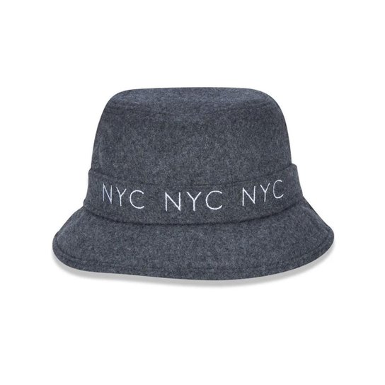 Chapéu Bucket New Era NYC Masculino - Cinza