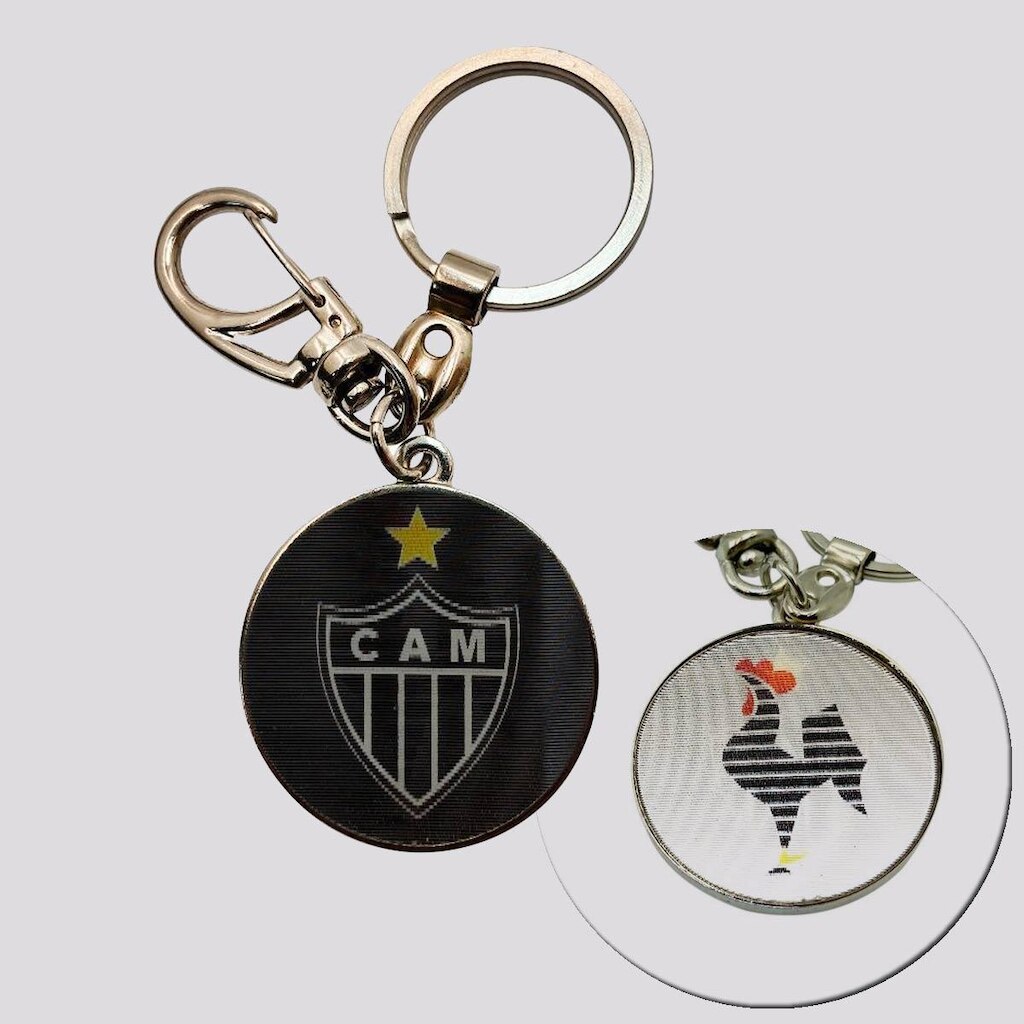 Chaveiro Atlético Mineiro Adesivo 3D