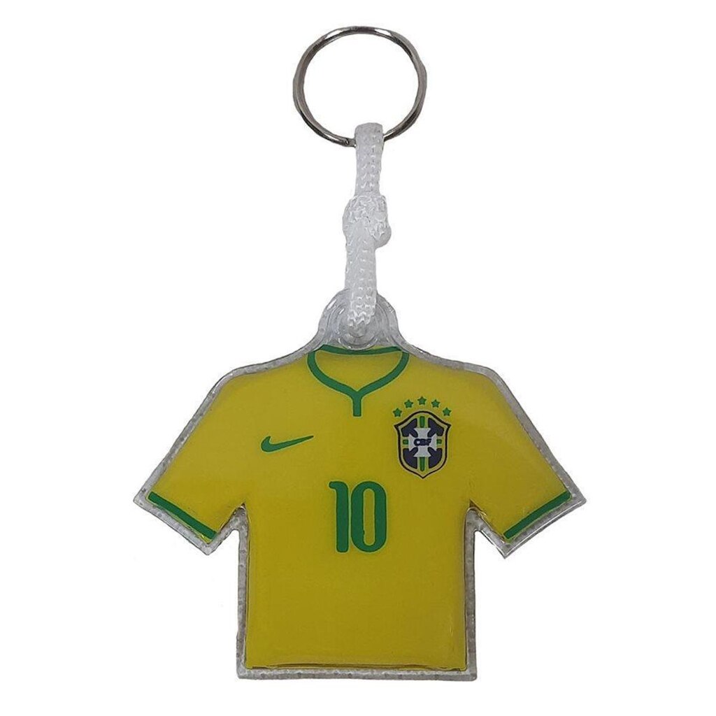 Chaveiro Brasil Oficial Camiseta Plástica
