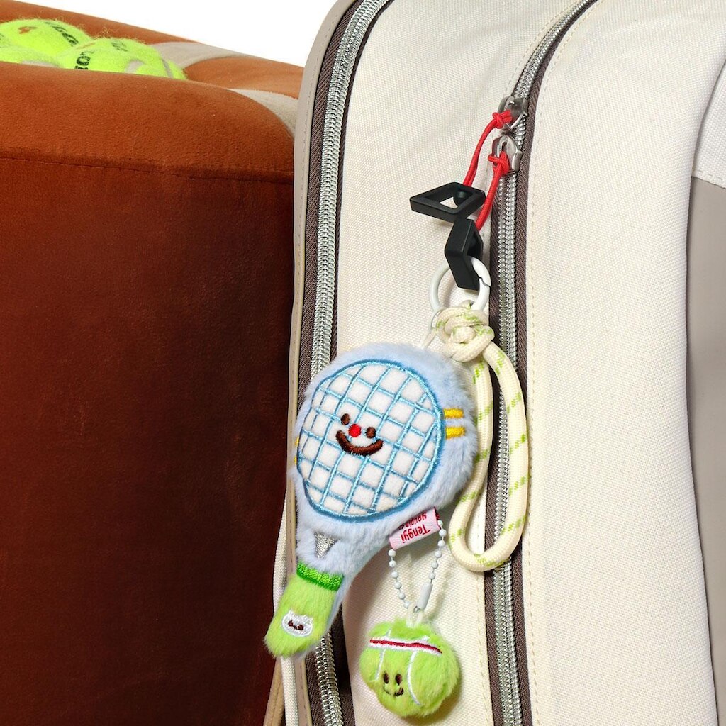 Chaveiro Courti Raquetinha Com Bolinha Azul