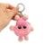 CHAVEIRO POM POM DE ÓCULOS KAWAII - Rosa
