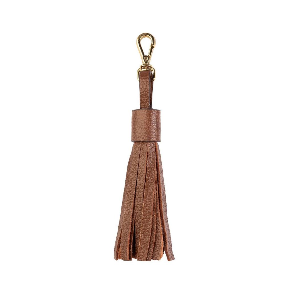 Chaveiro tassel franja em couro