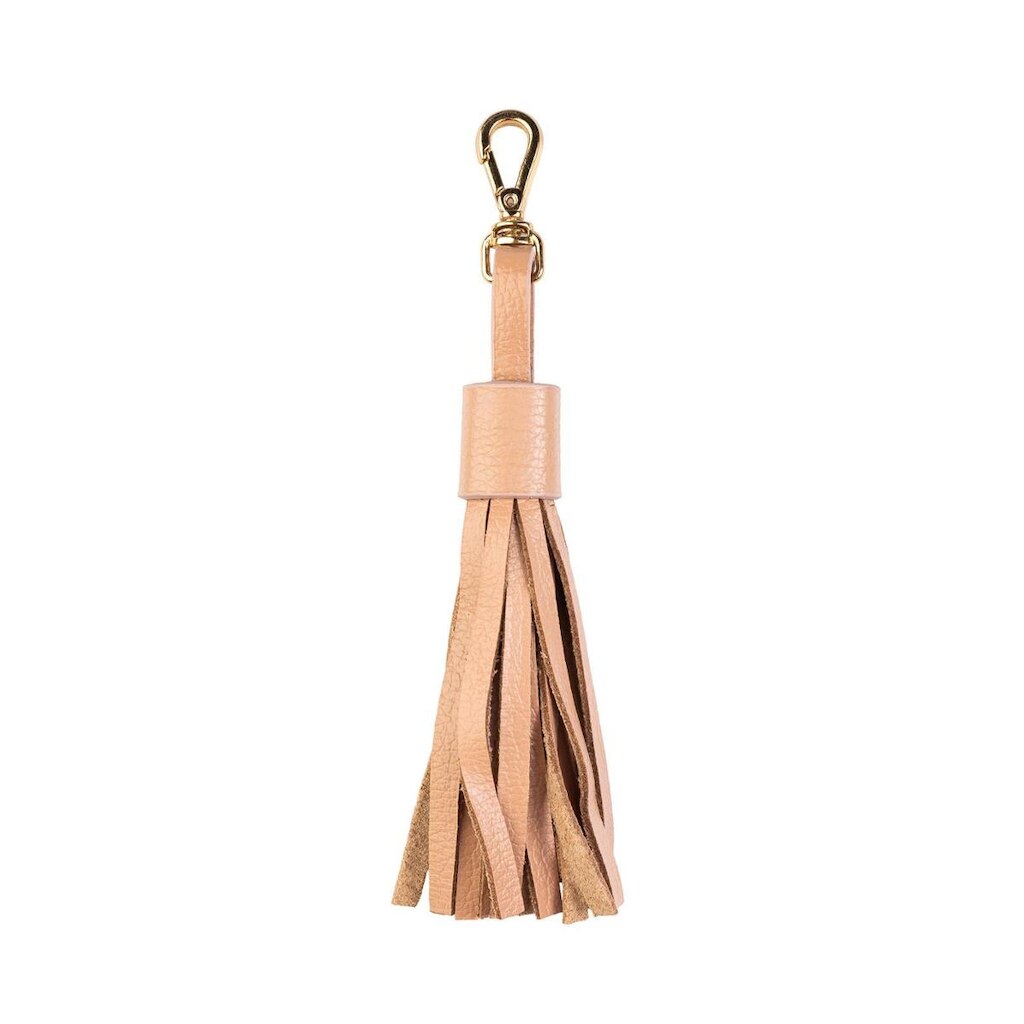 Chaveiro tassel franja em couro