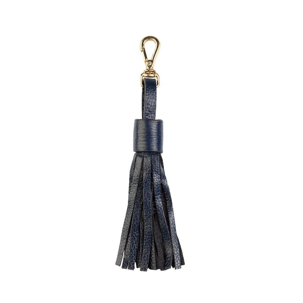 Chaveiro tassel franja em couro