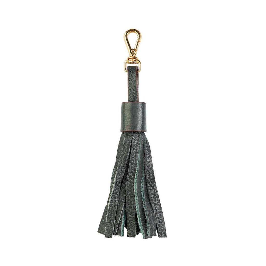 Chaveiro tassel franja em couro