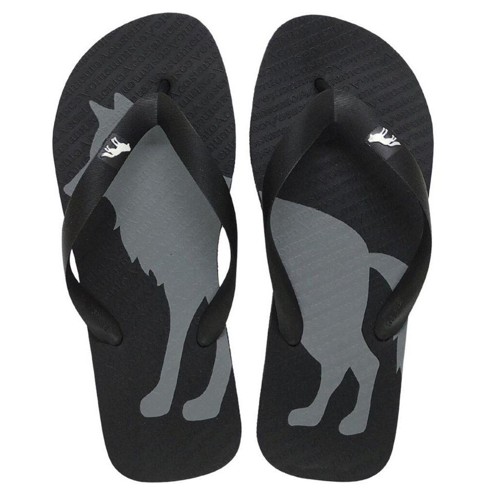 Chinelo Acostamento Masculino Casual Estampa Lobo Clássico