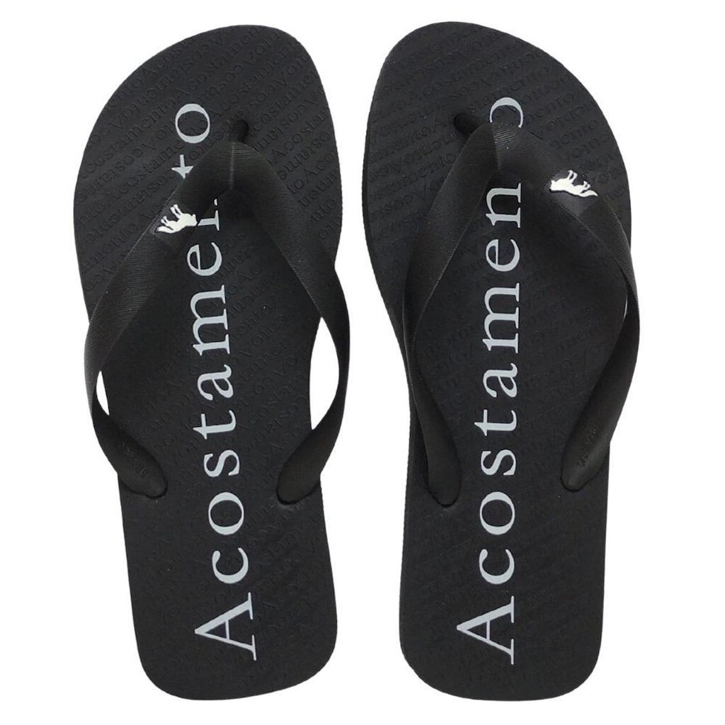 Chinelo Acostamento Masculino Tradicional Estampa Escrita