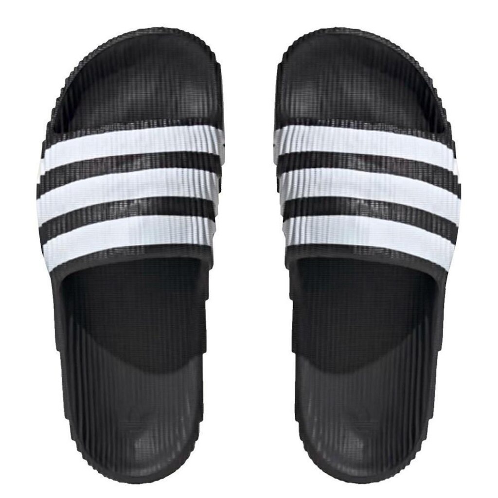 Chinelo Adidas Adilette 22 Black White