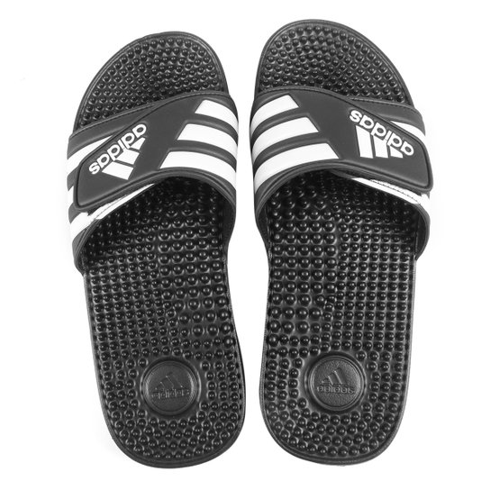 Chinelo Adidas Adissage - Preto+Off White Menor preço em Chinelo Adidas Adissage - Preto+Off White